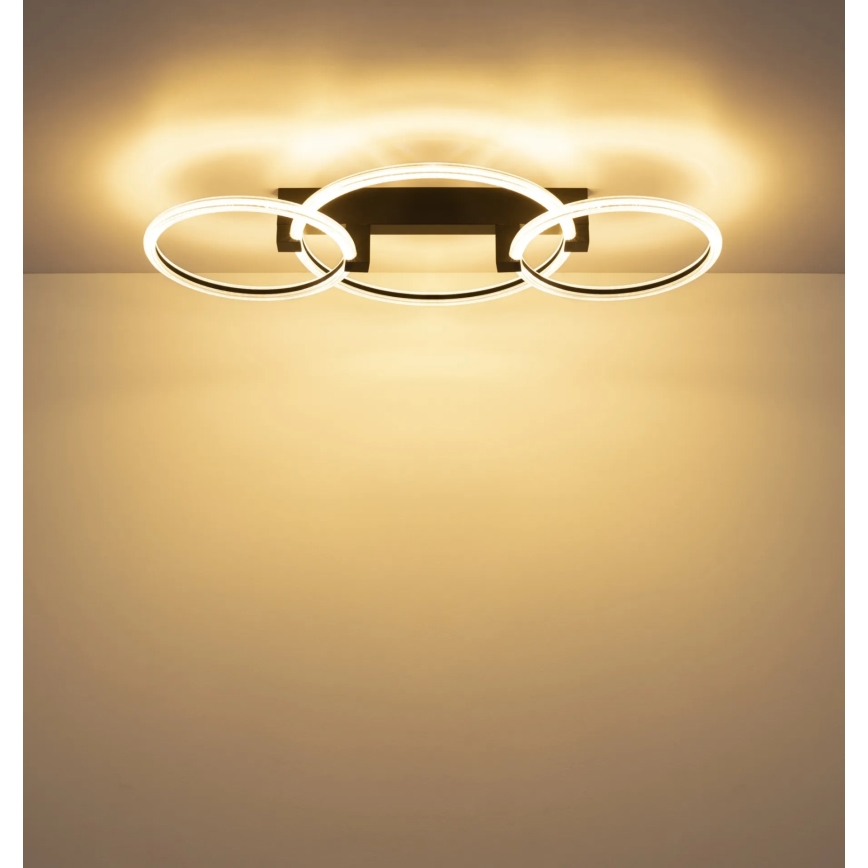 Globo - LED mennyezeti lámpatest LED/40W/230V 3000K 76,1x38 cm fekete