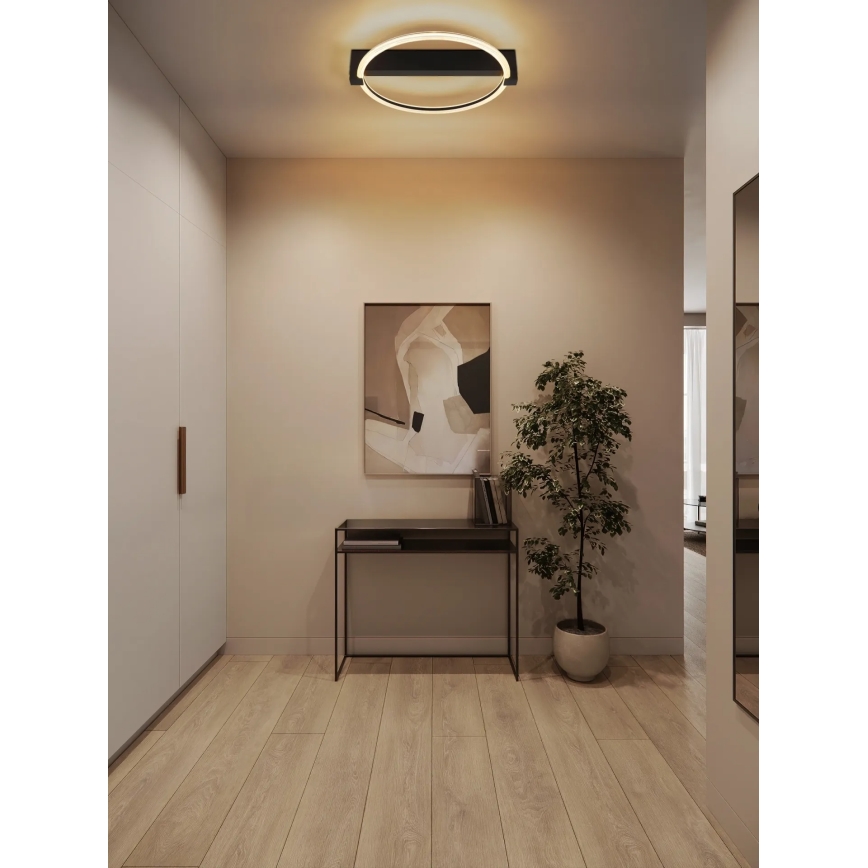 Globo - LED mennyezeti lámpatest LED/15W/230V 3000K 41,4x38 cm fekete