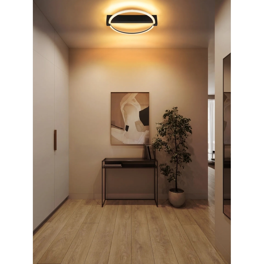 Globo - LED mennyezeti lámpatest LED/15W/230V 3000K 41,4x38 cm fekete