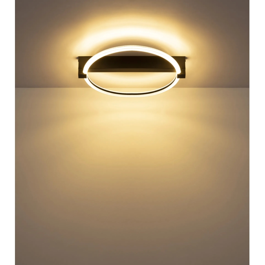 Globo - LED mennyezeti lámpatest LED/15W/230V 3000K 41,4x38 cm fekete