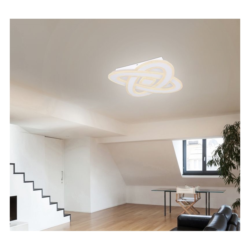 Globo - LED állítható fényerejű mennyezeti lámpa LED/36W/230V 3000-6000K átm. 50 cm fehér + távirányító