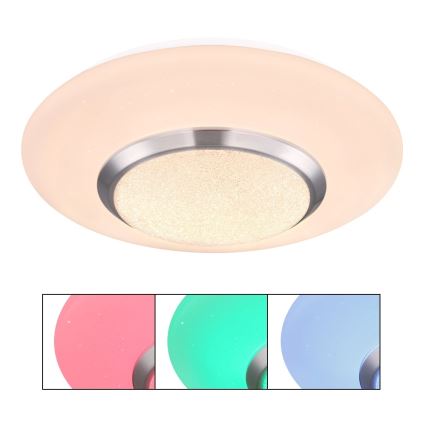 Globo - LED RGBW Dimmelhető mennyezeti lámpa LED/18W/230V 3000K átm. 34 cm