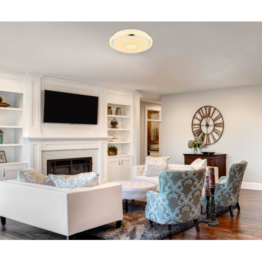 GLOBO 48389-40 - LED dimmelhető mennyezeti lámpa távirányítóval DANI 1xLED/40W/230V