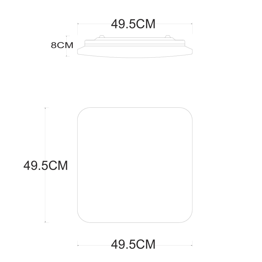 Globo - LED Dimmelhető mennyezeti lámpa LED/48W/230V 3000-6400K + távirányítás