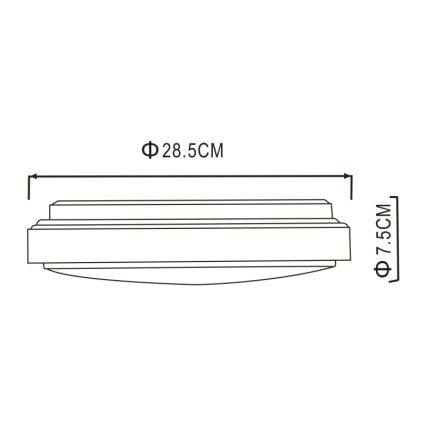 Globo - LED mennyezeti lámpatest LED/18W/230V 3000K