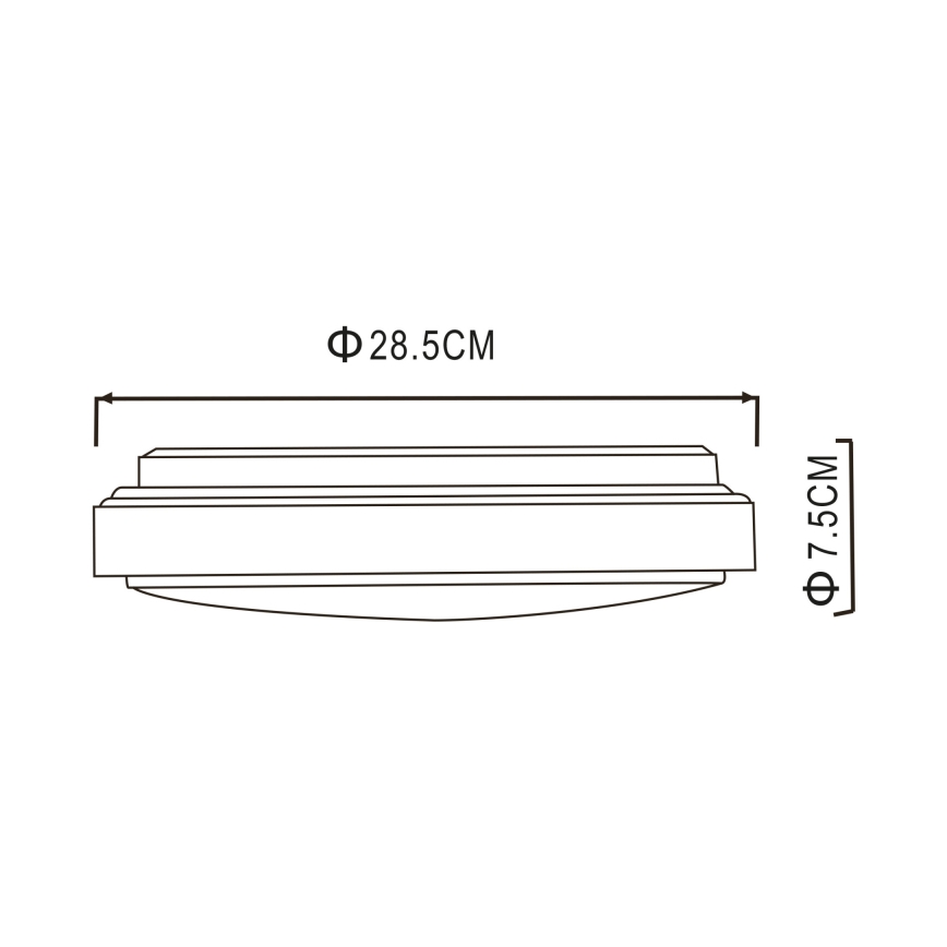 Globo - LED mennyezeti lámpatest LED/18W/230V 3000K