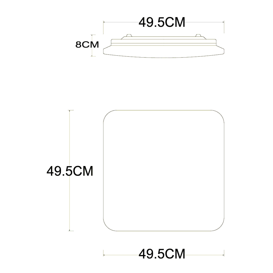 Globo - LED állítható fényerejű mennyezeti lámpa LED/40W/230V 2700-6500K átm. 50 cm Wi-Fi Tuya + távirányító