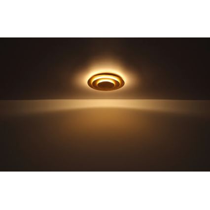 Globo - LED mennyezeti lámpatest, 18W, 230V, 3000K, átm. 18 cm, arany