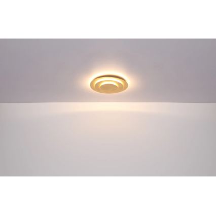 Globo - LED mennyezeti lámpatest, 18W, 230V, 3000K, átm. 18 cm, arany