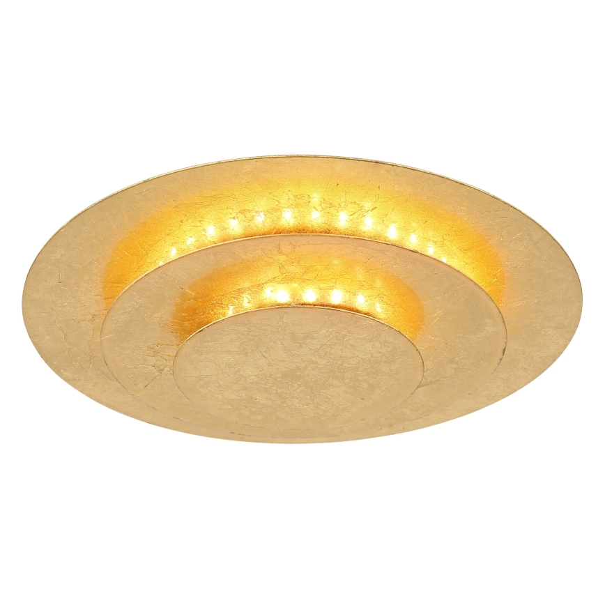 Globo - LED mennyezeti lámpatest, 18W, 230V, 3000K, átm. 18 cm, arany