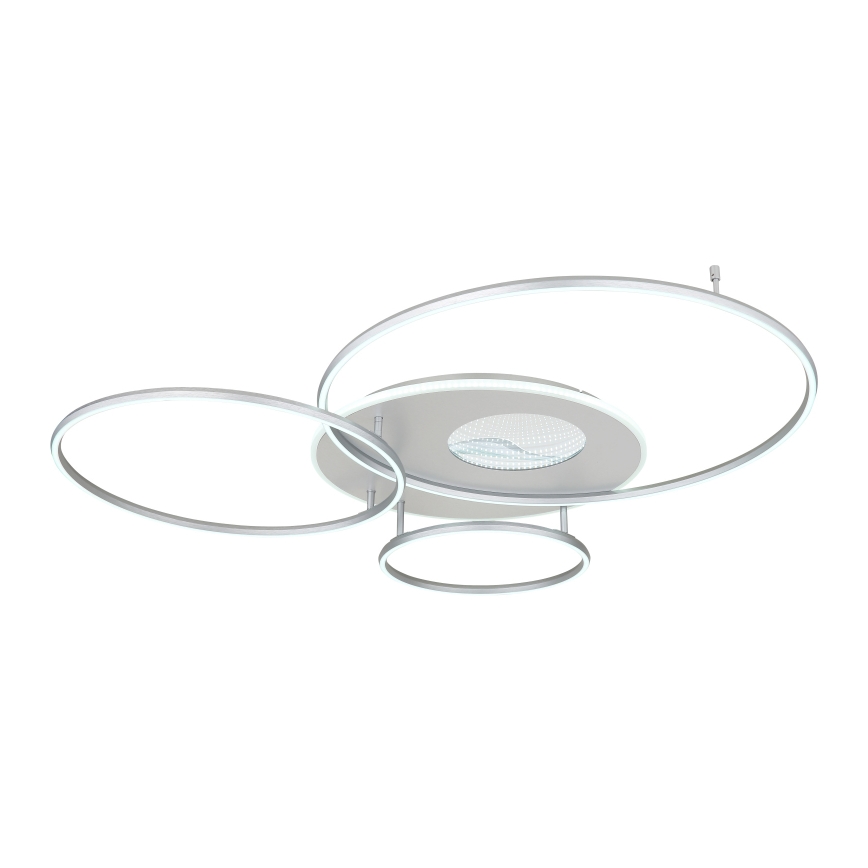 Globo - LED fényerőszabályozható mennyezeti lámpatest LED/70W/230V 2700-6500K matt króm + távirányító