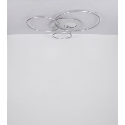 Globo - LED fényerőszabályozható mennyezeti lámpatest LED/70W/230V 2700-6500K matt króm + távirányító