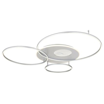 Globo - Dimmelhető LED mennyezeti lámpa LED/70W/230V 2700-6500K Wi-Fi Tuya matt króm + távirányítóval