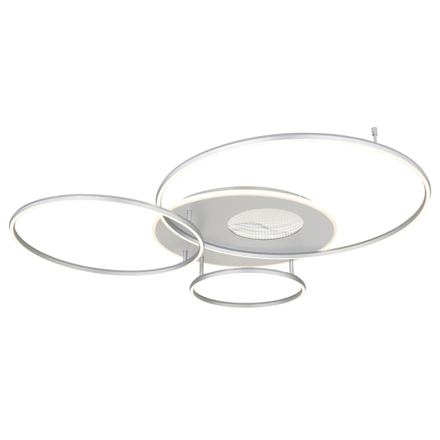 Globo - Dimmelhető LED mennyezeti lámpa LED/70W/230V 2700-6500K Wi-Fi Tuya matt króm + távirányítóval