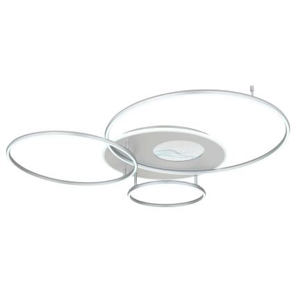 Globo - Dimmelhető LED mennyezeti lámpa LED/70W/230V 2700-6500K Wi-Fi Tuya matt króm + távirányítóval