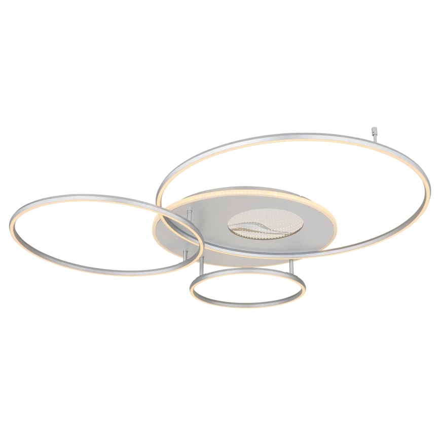 Globo - Dimmelhető LED mennyezeti lámpa LED/70W/230V 2700-6500K Wi-Fi Tuya matt króm + távirányítóval