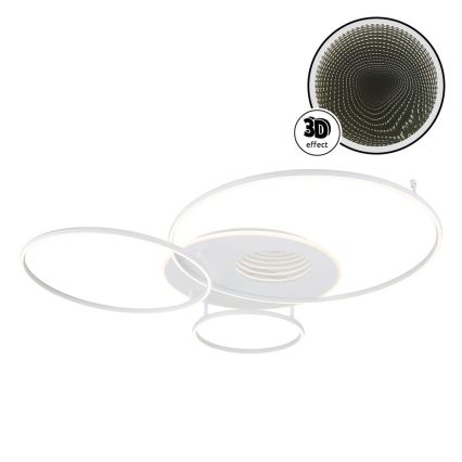 Globo - LED Fényerőszabályozható mennyezeti lámpatest LED/70W/230V 2700-6500K 105x26,5 cm fehér + távirányító