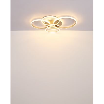 Globo - LED Mennyezeti lámpa LED/70W/230V 3000K 88x110 cm bézs