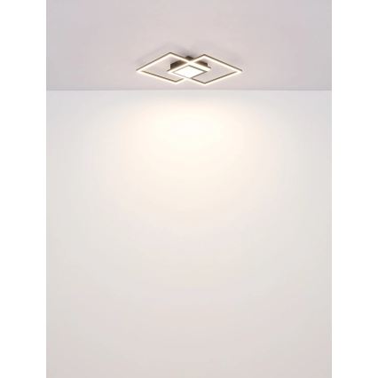 Globo - LED dimmelhető mennyezeti lámpatest LED/32W/230V 2700-6500K 42,6x42,6 cm fekete + távirányító