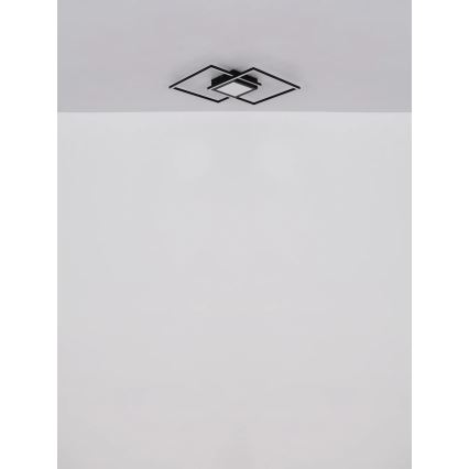 Globo - LED dimmelhető mennyezeti lámpatest LED/32W/230V 2700-6500K 42,6x42,6 cm fekete + távirányító