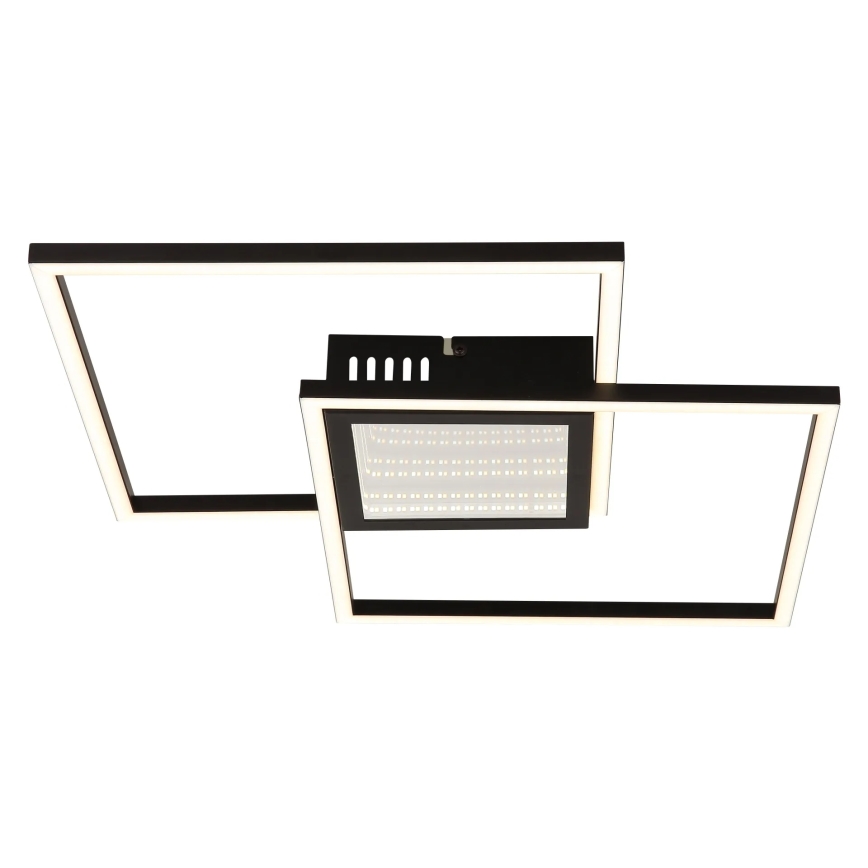 Globo - LED dimmelhető mennyezeti lámpatest LED/32W/230V 2700-6500K 42,6x42,6 cm fekete + távirányító