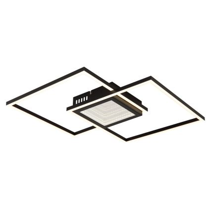 Globo - LED dimmelhető mennyezeti lámpatest LED/32W/230V 2700-6500K 42,6x42,6 cm fekete + távirányító