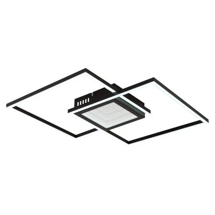 Globo - LED dimmelhető mennyezeti lámpatest LED/32W/230V 2700-6500K 42,6x42,6 cm fekete + távirányító