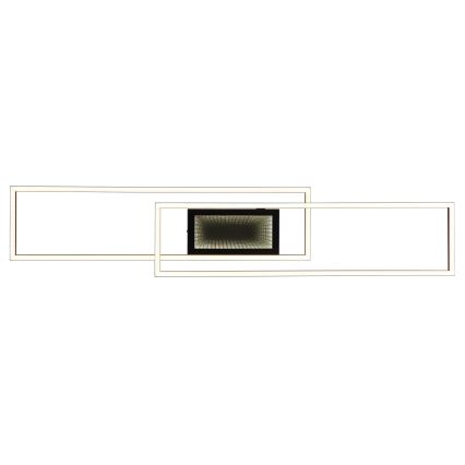 Globo - LED dimmelhető mennyezeti lámpatest LED/42W/230V 2700-6500K 19,6x96 cm fekete + távirányítóval