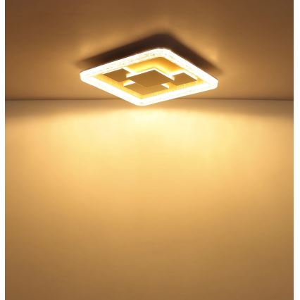 Globo - LED mennyezeti lámpatest LED/40W/230V 3000K 48,8x48,8 cm arany