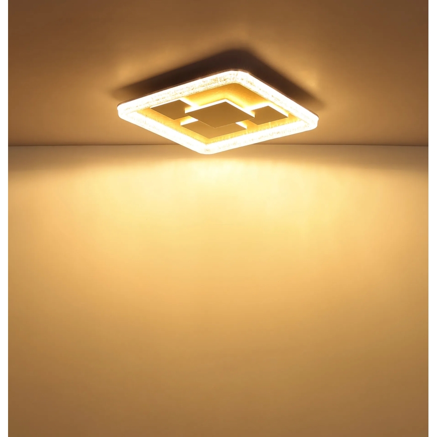 Globo - LED mennyezeti lámpatest LED/40W/230V 3000K 48,8x48,8 cm arany