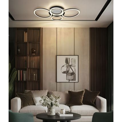 Globo - LED mennyezeti lámpa LED/40W/230V 4000K 72x52 cm fekete