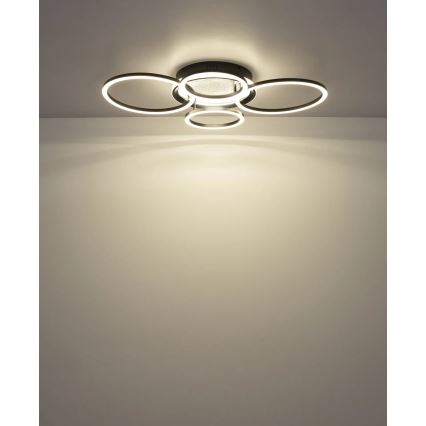 Globo - LED mennyezeti lámpa LED/40W/230V 4000K 72x52 cm fekete