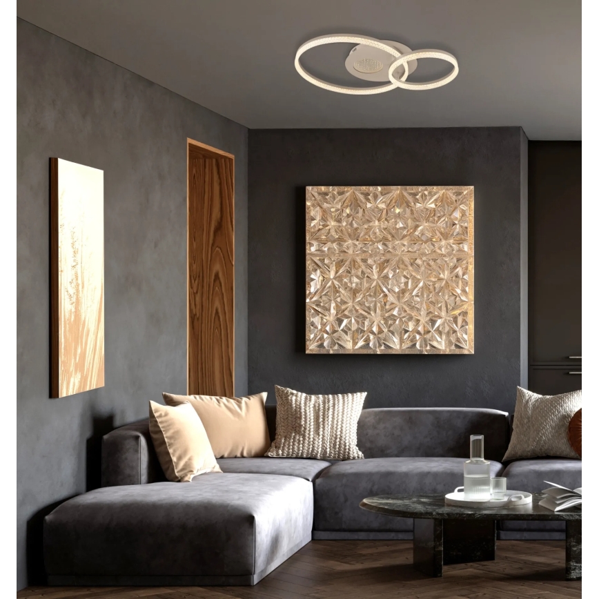 Globo - LED mennyezeti lámpa LED/30W/230V 3000K 70x50 cm bézs