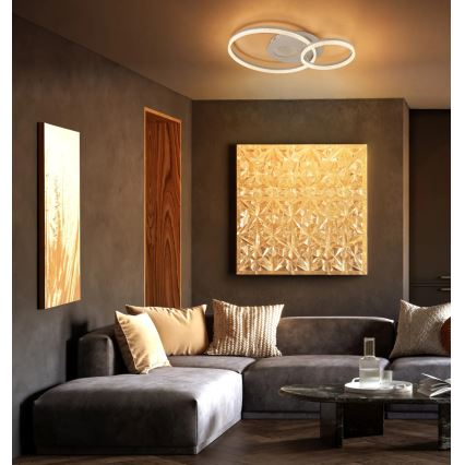 Globo - LED mennyezeti lámpa LED/30W/230V 3000K 70x50 cm bézs