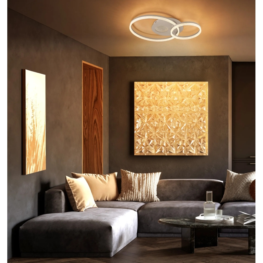 Globo - LED mennyezeti lámpa LED/30W/230V 3000K 70x50 cm bézs