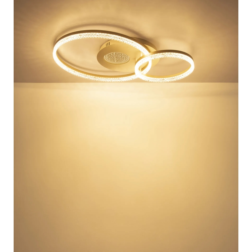 Globo - LED mennyezeti lámpa LED/30W/230V 3000K 70x50 cm bézs