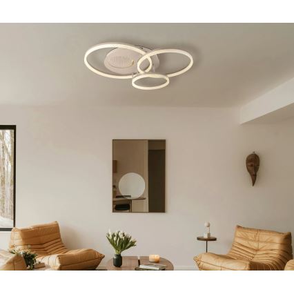 Globo - LED mennyezeti lámpatest LED/40W/230V 3000K 78x60 cm bézs