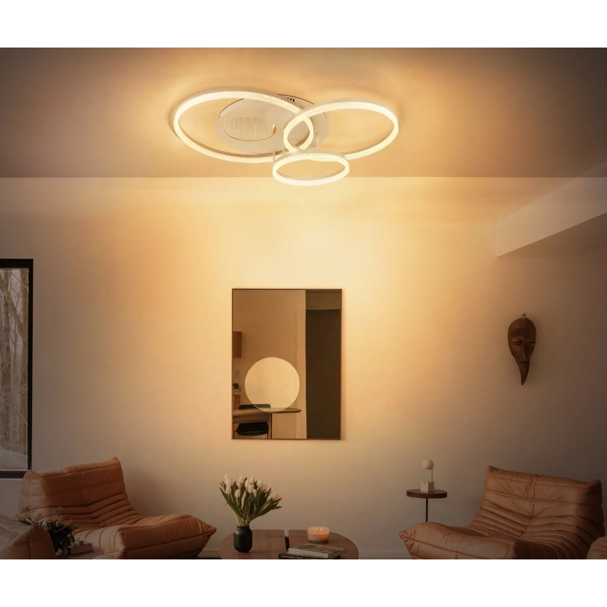 Globo - LED mennyezeti lámpatest LED/40W/230V 3000K 78x60 cm bézs