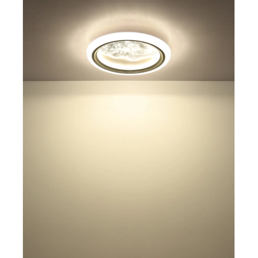 Globo - LED mennyezeti lámpatest LED/28W/230V, választható 3000/4200/6000 K, átm. 39,5 cm, ezüstszínű