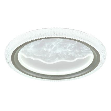 Globo - LED mennyezeti lámpatest LED/28W/230V, választható 3000/4200/6000 K, átm. 39,5 cm, ezüstszínű