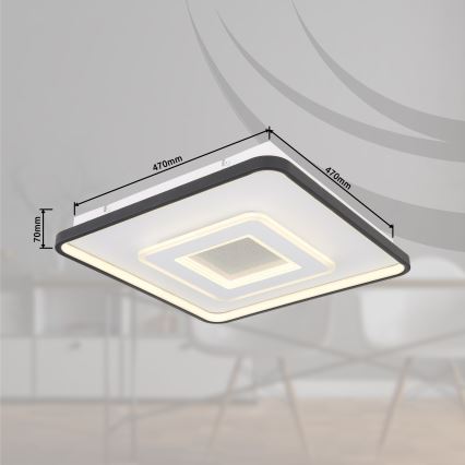 Globo - LED Dimmelhető mennyezeti lámpa LED/36W/230V 2700-6000K + távirányítás