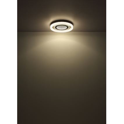 Globo - LED dimmelhető mennyezeti lámpa LED/48W/230V 2700-6000K 48 cm átmérő, antracit + távirányító
