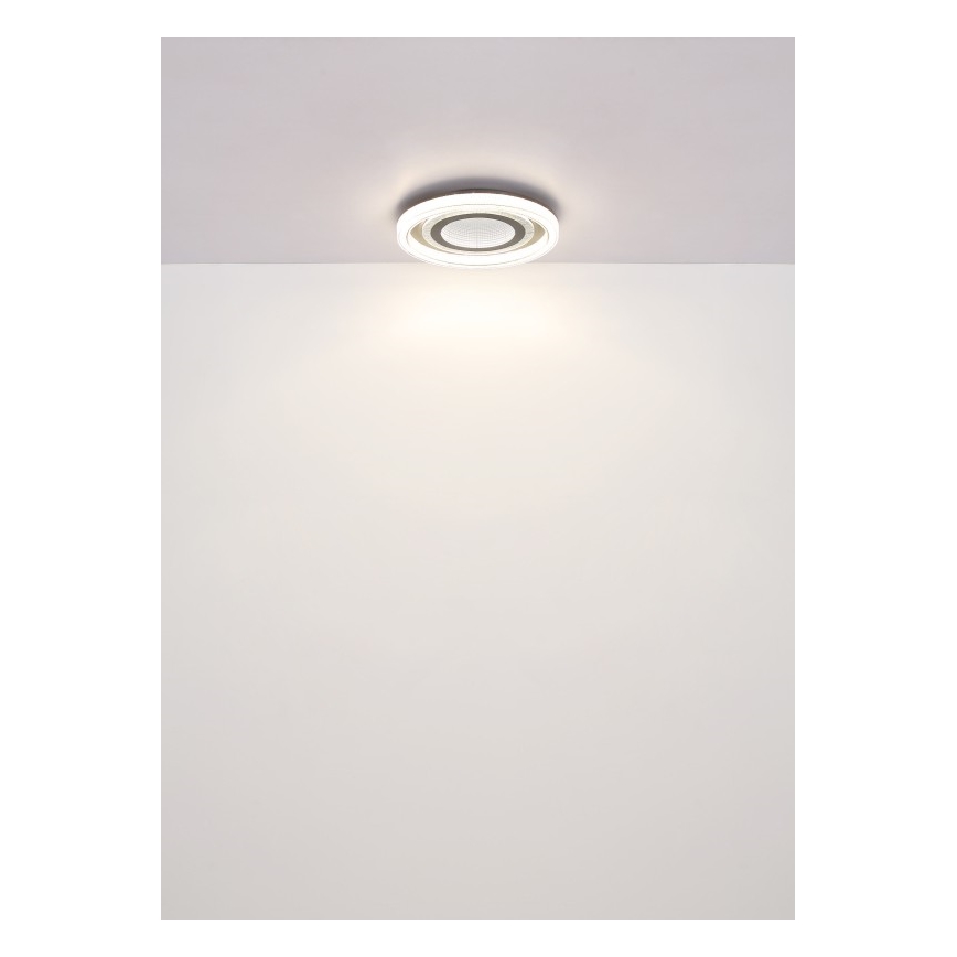 Globo - LED dimmelhető mennyezeti lámpa LED/48W/230V 2700-6000K 48 cm átmérő, antracit + távirányító