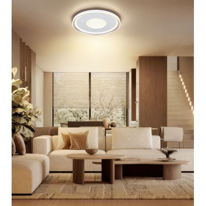 Globo - LED dimmelhető mennyezeti lámpa LED/60W/230V 2700-6000K átm. 59 cm fehér/krémszínű + távirányító