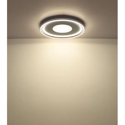 Globo - LED dimmelhető mennyezeti lámpa LED/60W/230V 2700-6000K átm. 59 cm fehér/krémszínű + távirányító