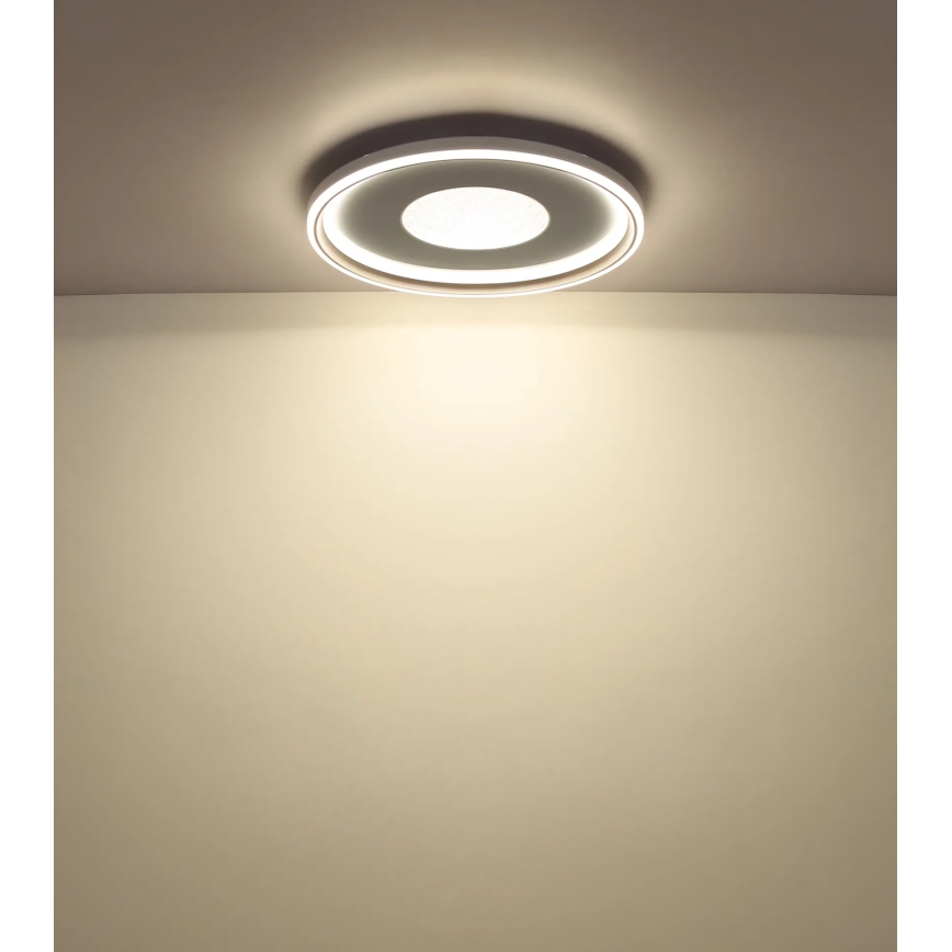 Globo - LED dimmelhető mennyezeti lámpa LED/60W/230V 2700-6000K átm. 59 cm fehér/krémszínű + távirányító