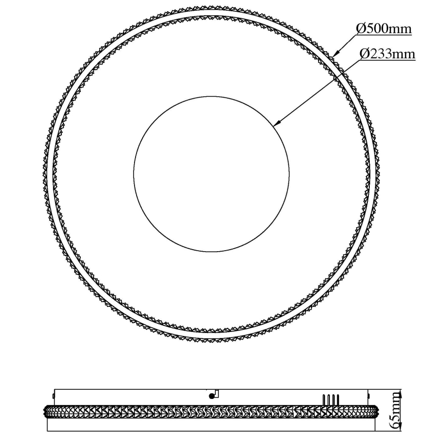 Globo - Dimmelhető LED mennyezeti lámpa LED/40W/230V 2700-6500K átm. 50,5 cm + távirányítóval