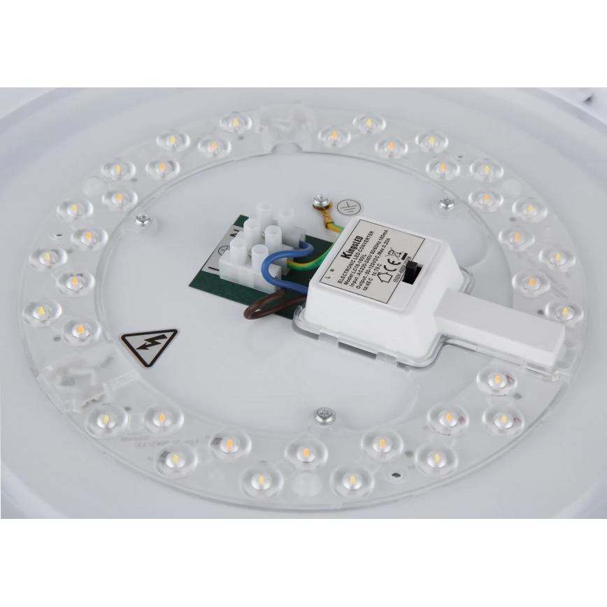 Globo - LED mennyezeti lámpatest, LED/24W/230V, 3000/4000/6000K, átm. 38 cm, fehér/matt króm
