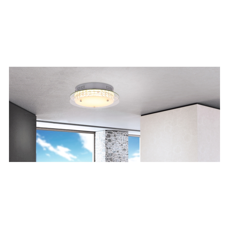 Globo - LED Kristály mennyezeti lámpa LED/18W/230V