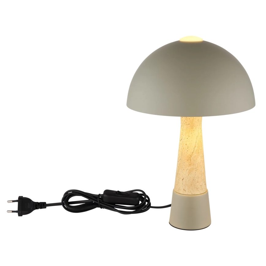 Globo - Asztali lámpa 1xE27ILLU/40W/230V szürke